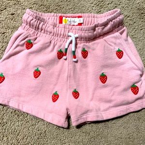 Mini Boden size 5Y strawberry drawstring shorts